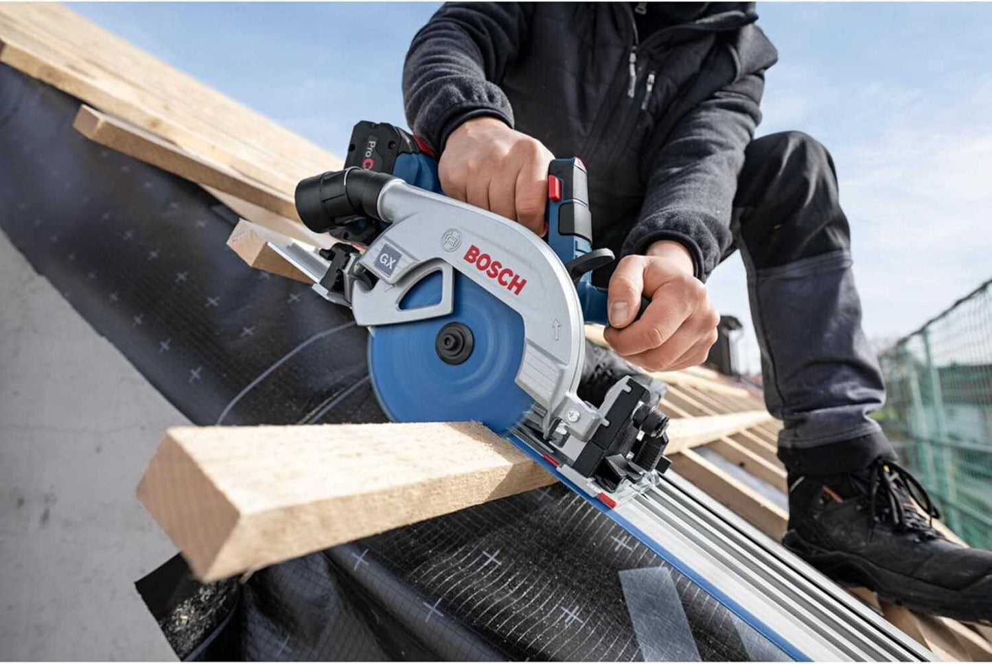 Bosch Professional 18V System Cordless Circular Saw GKS 18V-57-2 GX Skin Only