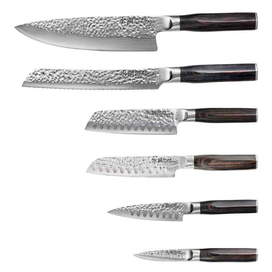 Baccarat Damashiro EMPEROR Shi Knife Block 7 Piece