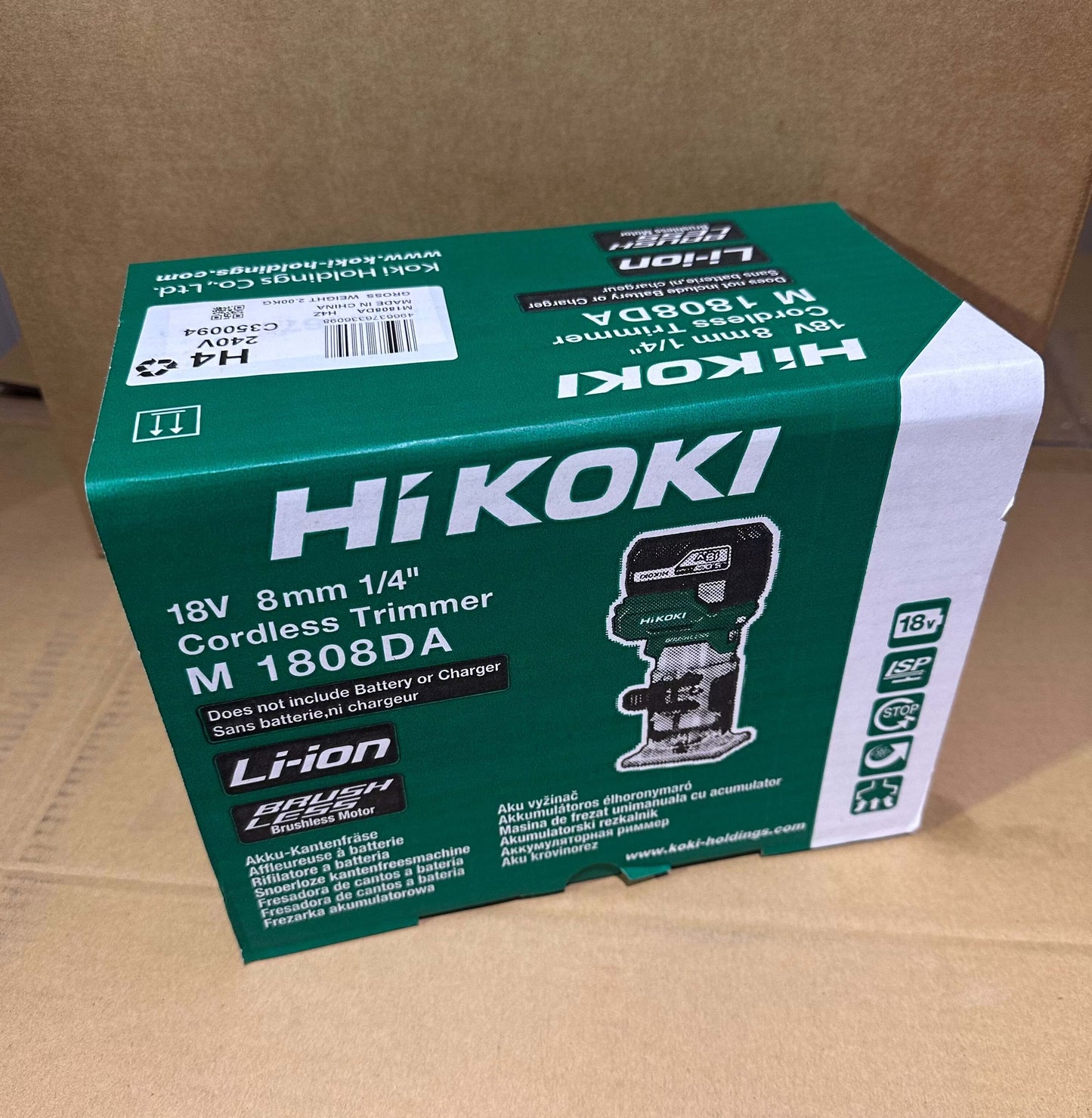 HiKOKI 18V Brushless Laminate Trimmer Skin M1808DA H4Z