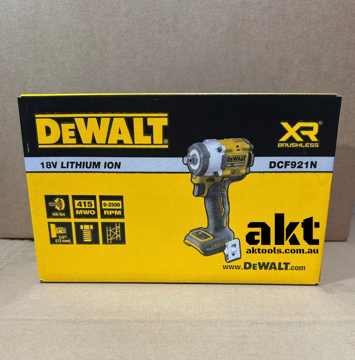 DeWALT DCF921N-XJ 18V Brushless 1/2inch XR Compact Impact Wrench
