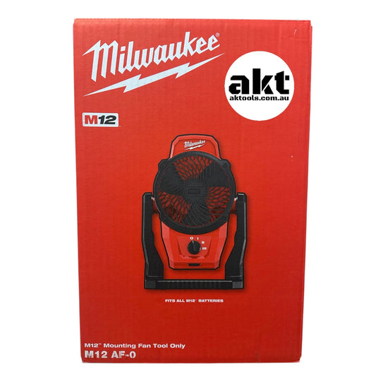 Milwaukee M12 Mounting Cordless Fan M12AF-0 Skin Only - AK TOOLS
