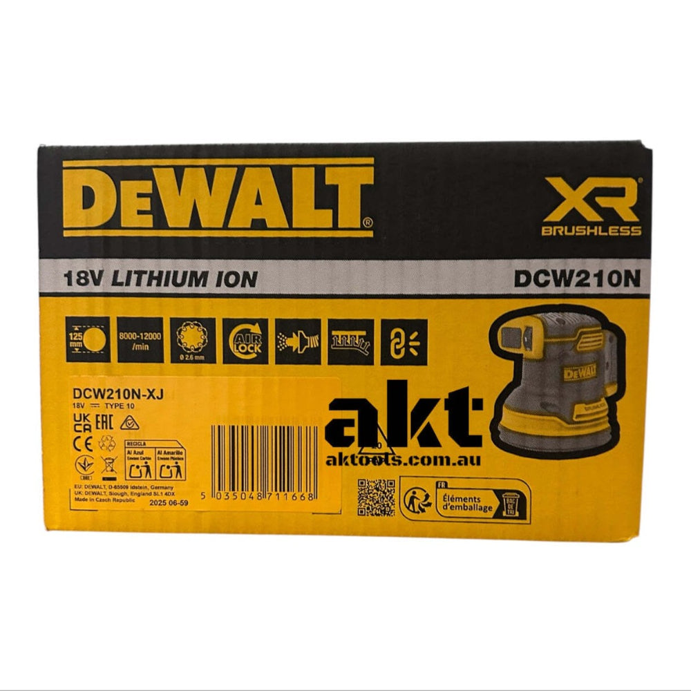 DeWalt DCW210N-XJ 18V XR Random Orbital Sander 125mm