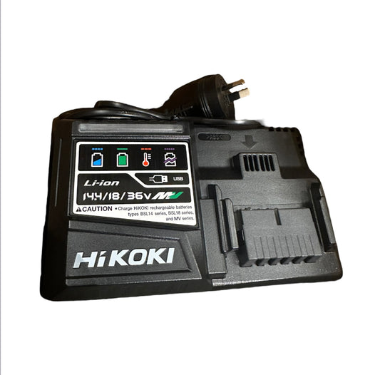 HiKOKI UC18YSL3(H0Z) Rapid Battery Charger with Cooling & USB Port Genuine - AK TOOLS