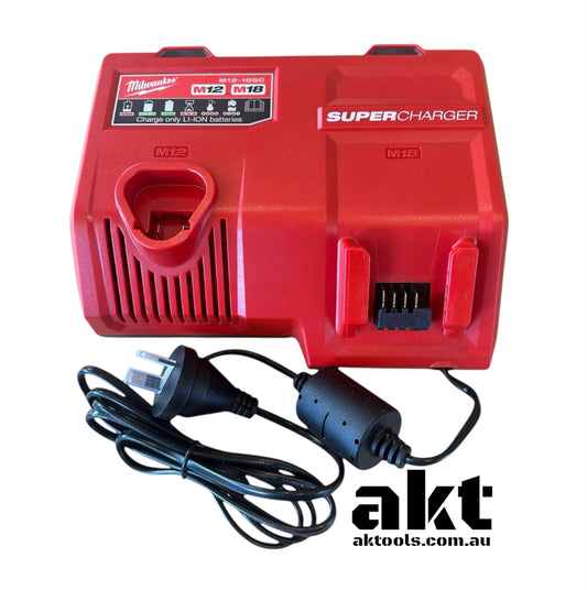Milwaukee SUPER CHARGER M12-18SC HIGH OUTPUT M12/M18 Batteries AU 230V AK TOOLS
