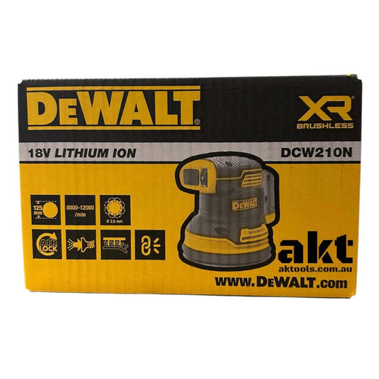 DeWalt DCW210N-XJ 18V XR Random Orbital Sander 125mm
