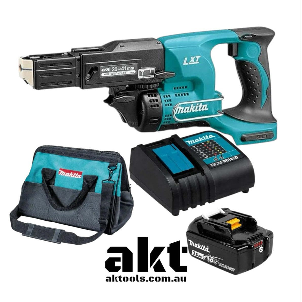 Makita 18V DFR450ZX Autofeed Screwdriver set 3.0Ah Battery, Charger, Bag