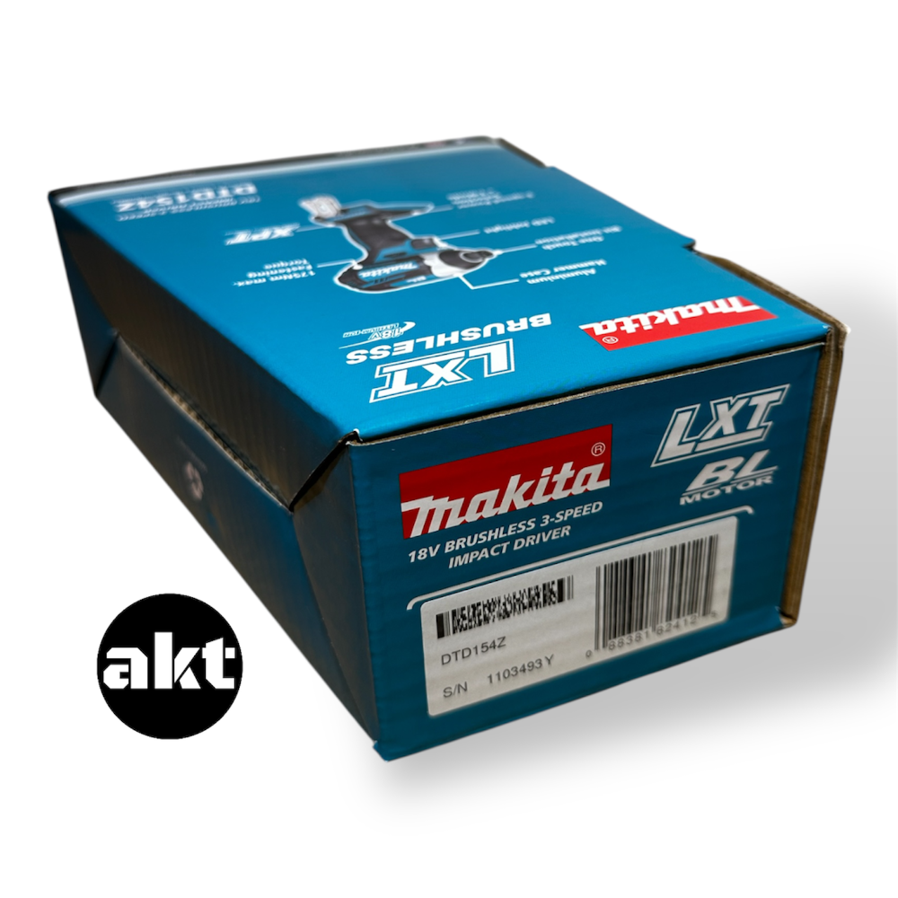 Makita 18V Brushless 3-Stage Impact Driver DTD154Z