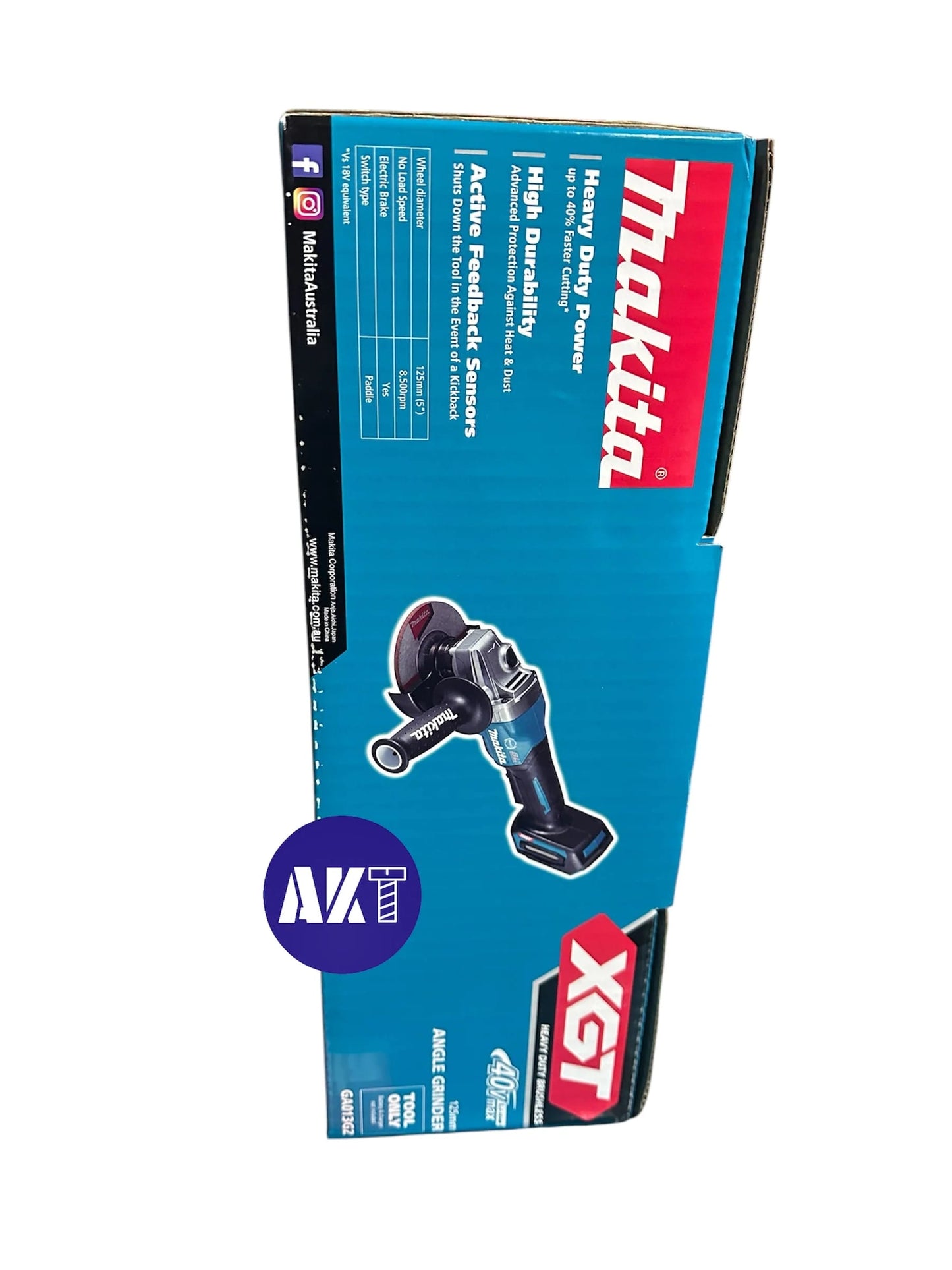 Makita 40V Max XGT Angle Grinder Paddle Switch 125mm GA013GZ