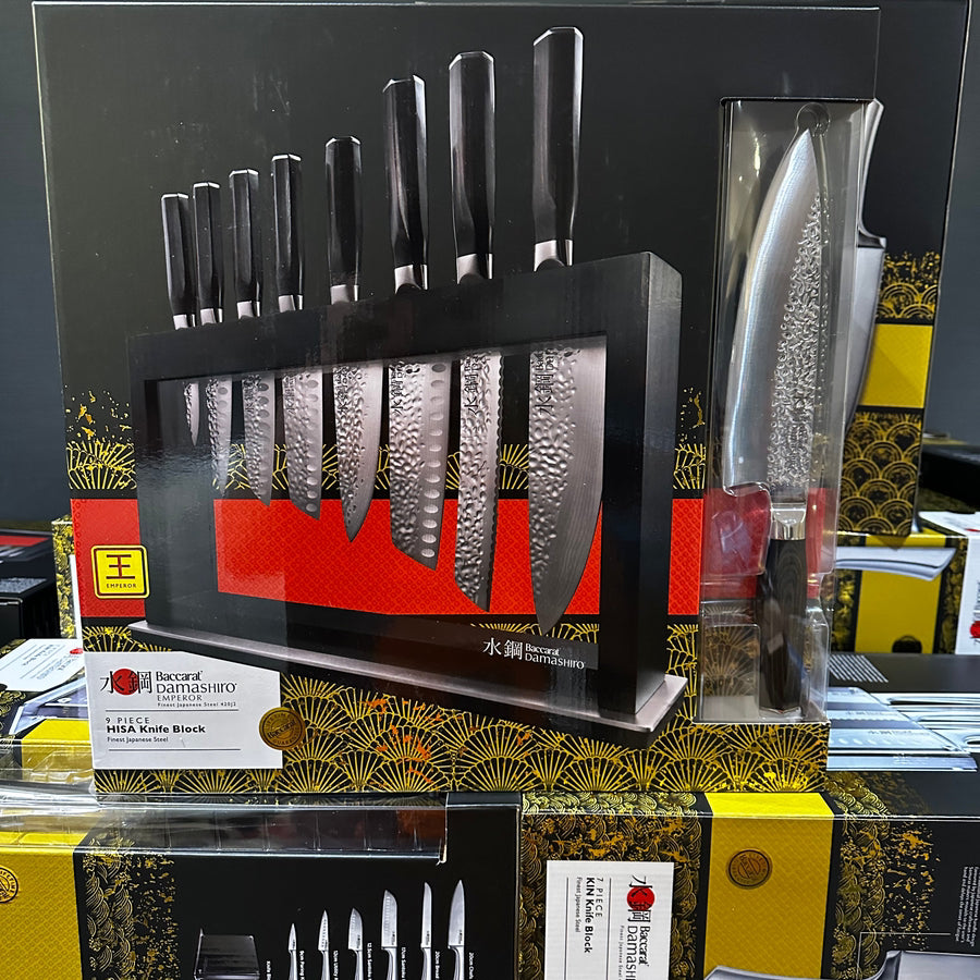 Baccarat Damashiro Emperor Hisa 9 Piece Knife Block 5
