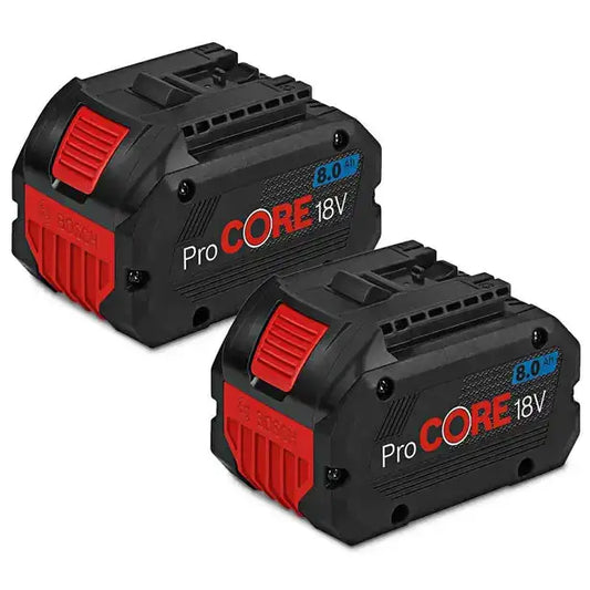 Bosch Blue 8.0Ah ProCORE 18V Lithium-Ion Battery Twin Pack 0615990M2E Genuine