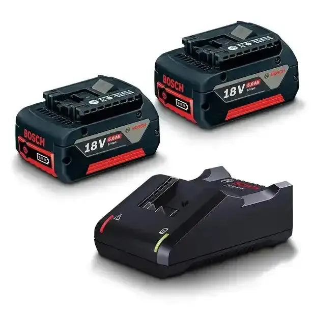 Bosch Blue Professional 18V 2x 5.0Ah Battery & Charger Starter Pack 0615990M20