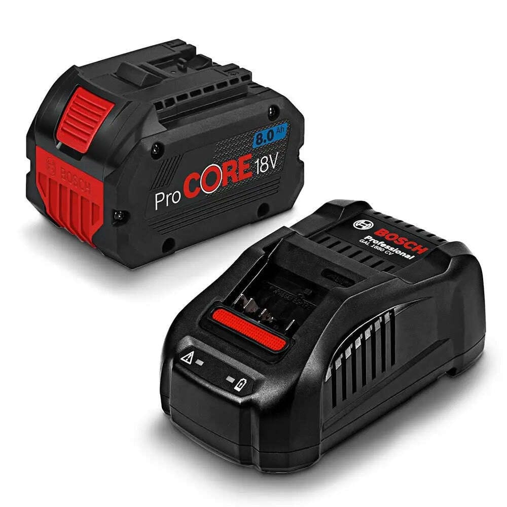 BOSCH PROCORE 18V 8.0Ah Battery & Rapid Charger Starter Pack 0615990L5U