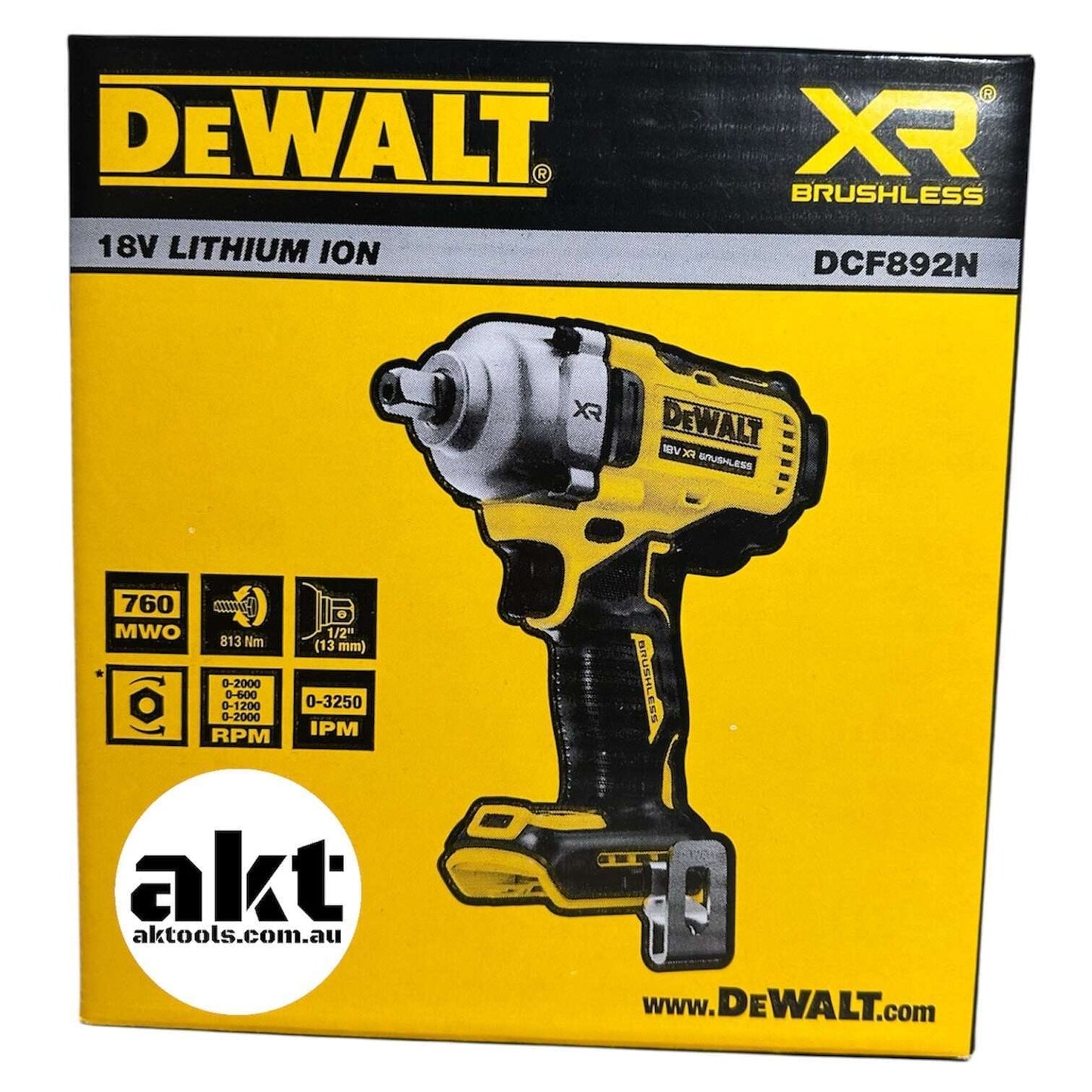 DeWalt DCF892N-XJ 18V 1/2" Impact Wrench Skin Only