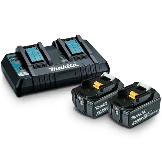 Makita 18V 2 x 5.0Ah Dual-Port Charger Starter Kit 198928-5 2 Carton