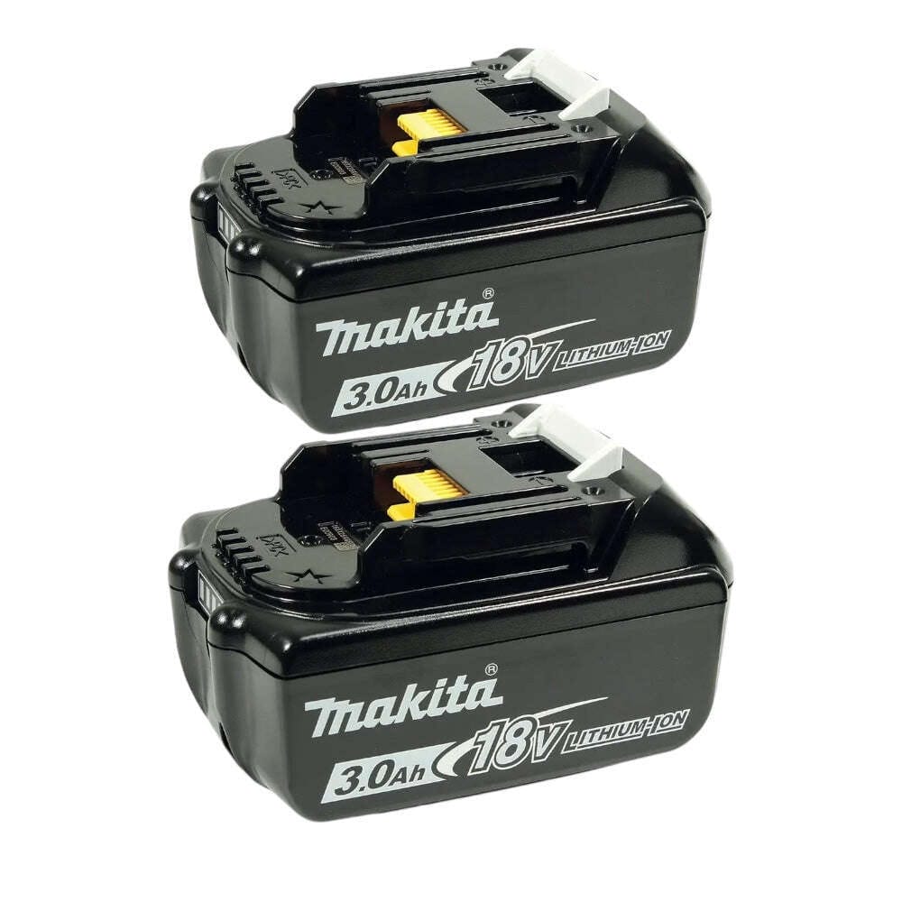 Makita 18V 3.0Ah Battery BL1830B-L Twin Pack BL1830B‑2 Genuine