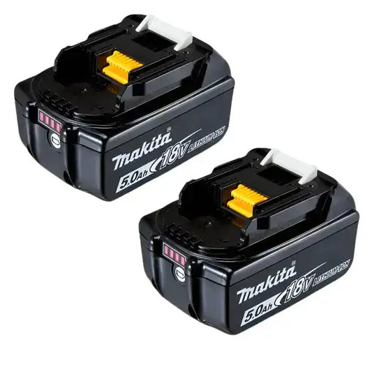 Makita 18V Li-ion 5.0Ah Battery LXT Twin Pack 5Ah 191C12-3