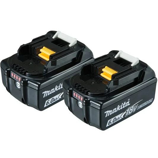 Makita 18V 6.0Ah Battery LED BL1860B-L Twin Pack 198490-0
