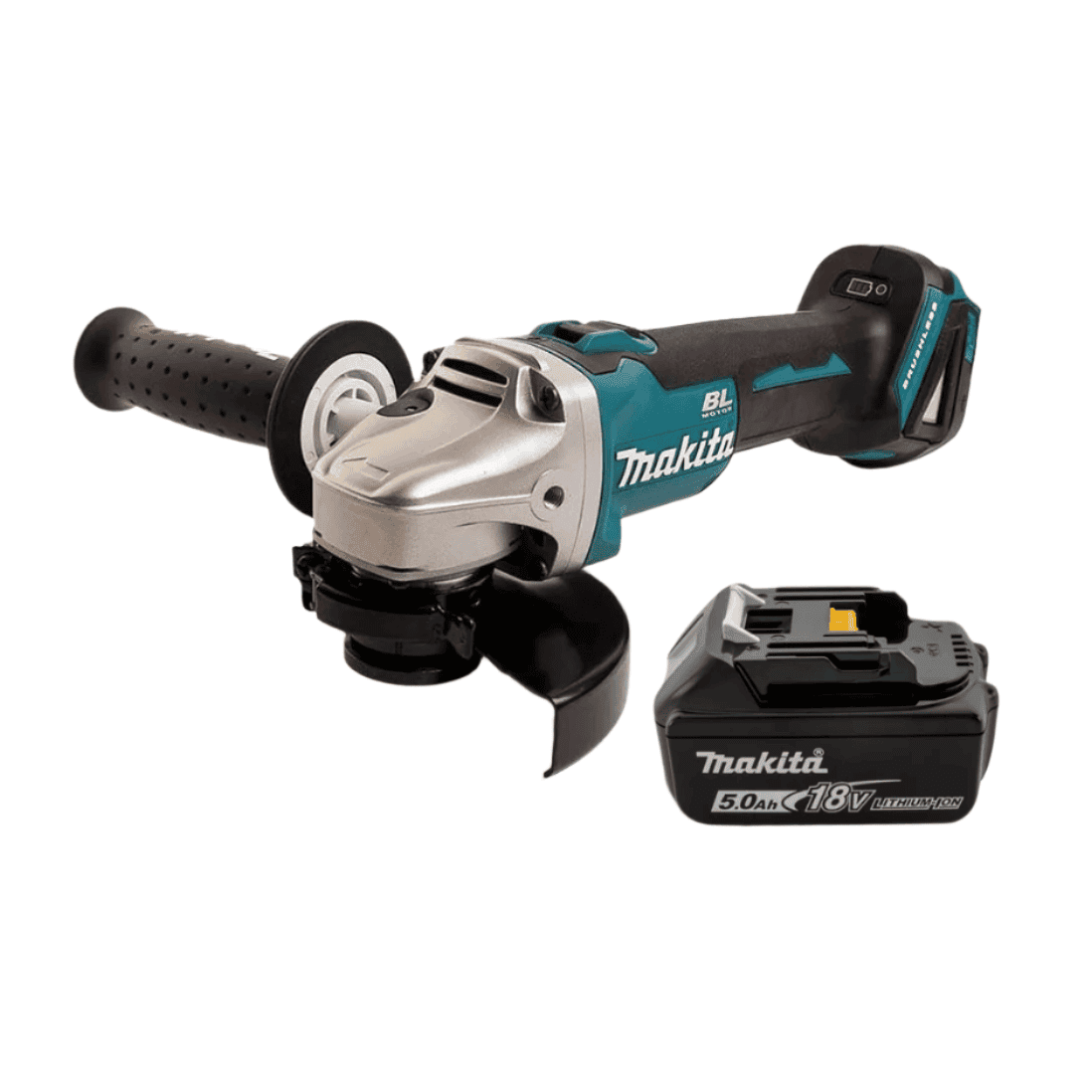 Makita 18V Angle Grinder & 5Ah Battery DGA504 BL1850BL
