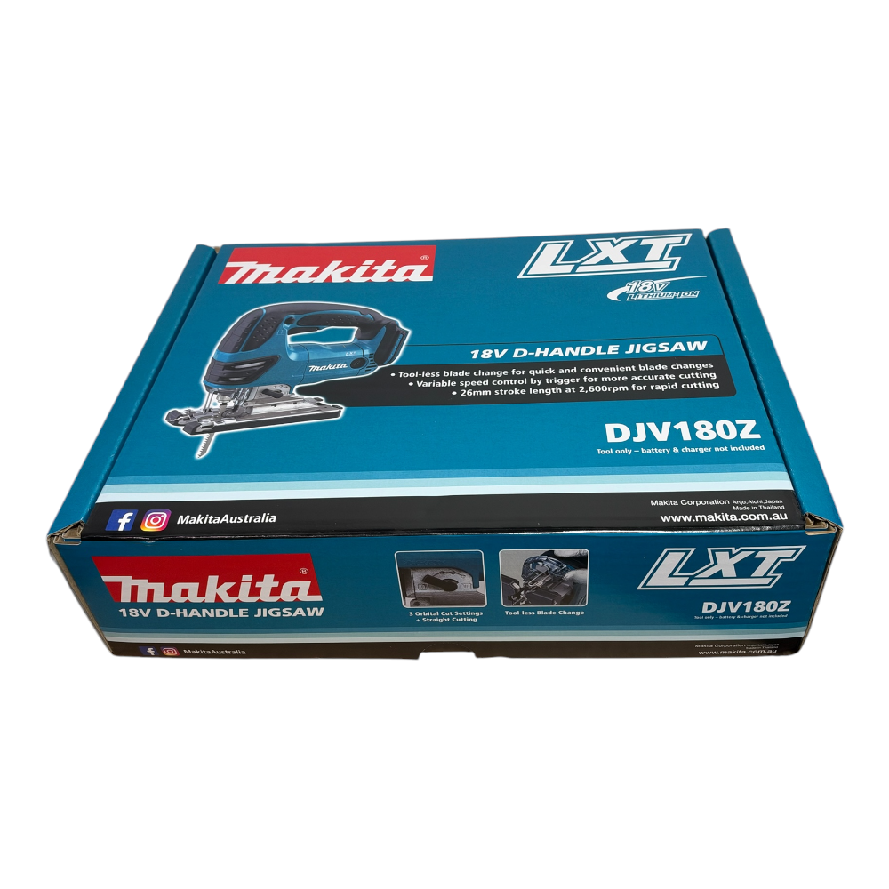 Makita 18V Cordless Jigsaw D-Handle DJV180Z Skin Only 4