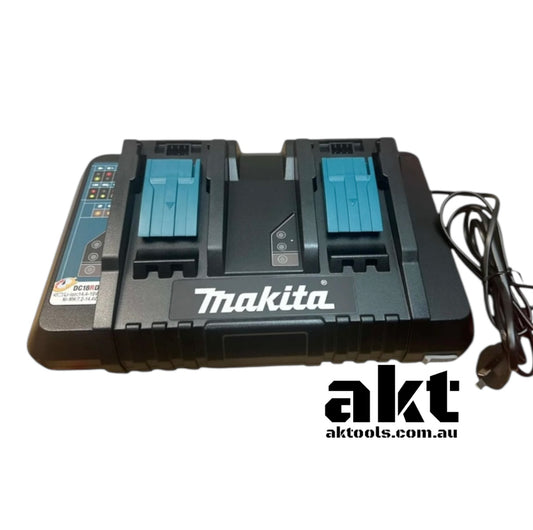 Makita 18V Dual Rapid  Battery Charger DC18RD 230V AU Plug AK TOOLS