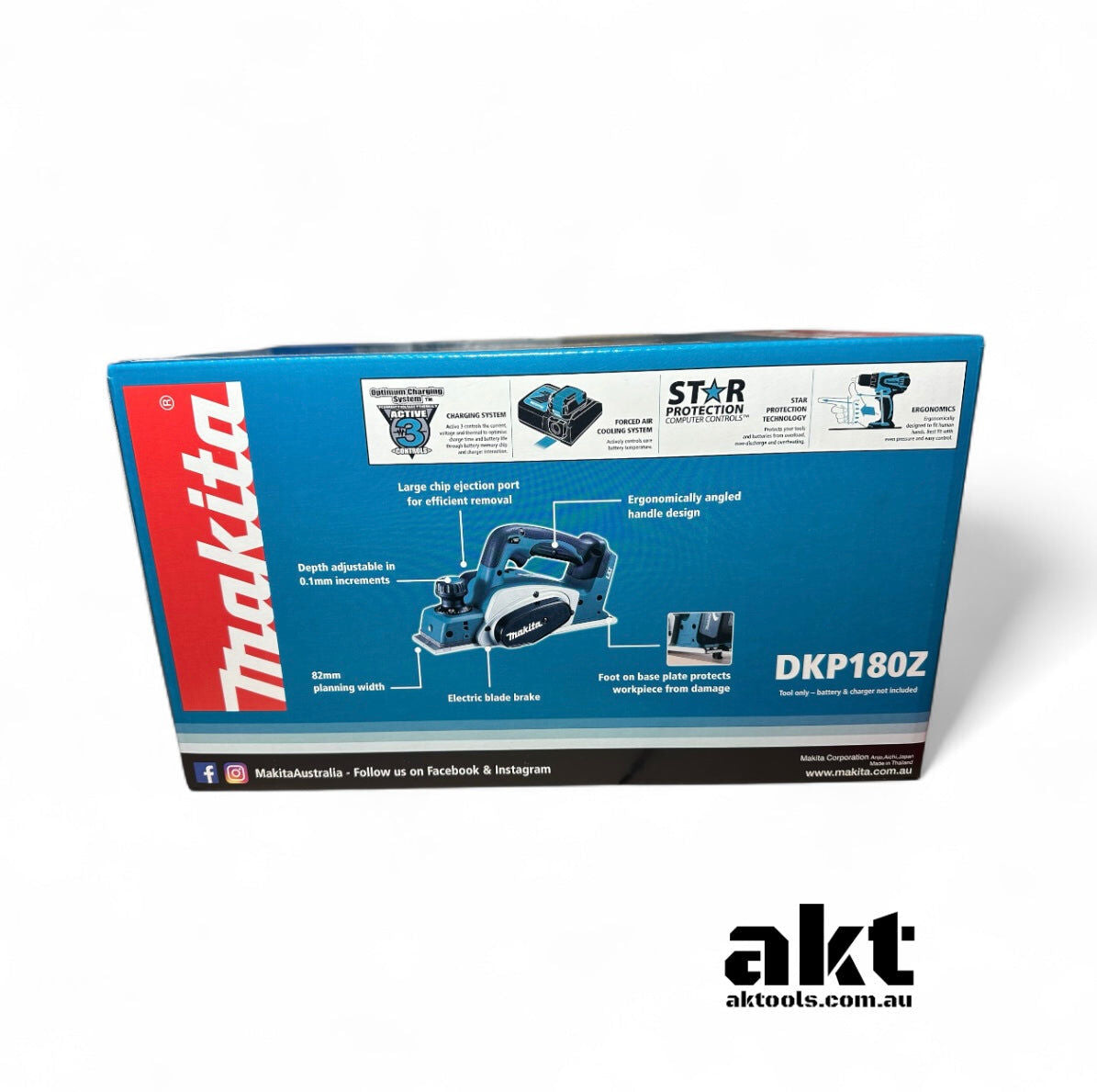 Makita 18V LXT Cordless Planer 82mm DKP180Z Skin AK TOOLS