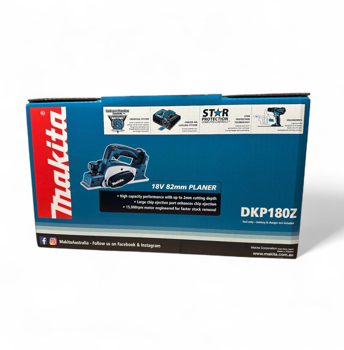 Makita 18V LXT Cordless Planer 82mm DKP180Z Skin AK TOOLS