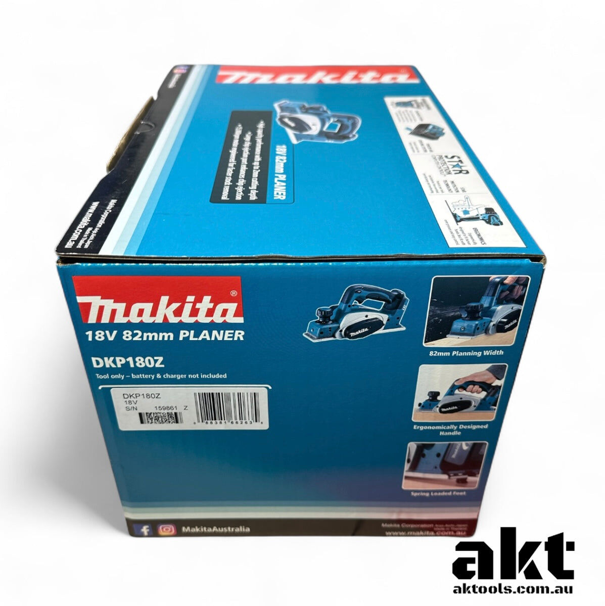 Makita 18V LXT Cordless Planer 82mm DKP180Z Skin AK TOOLS
