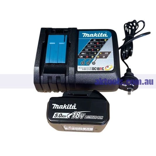 Makita 18V LXT Rapid Charger with 5.0Ah Battery Starter Set