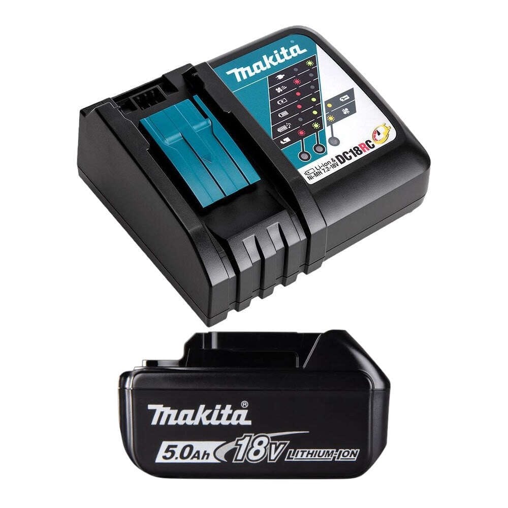 Makita 18V 5.0Ah Battery & Rapid Charger Starter Pack BL1850BDC1