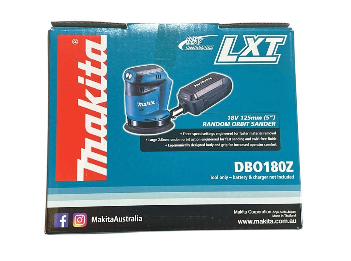 Makita DBO180Z 18V Cordless Random Orbital Sander Skin