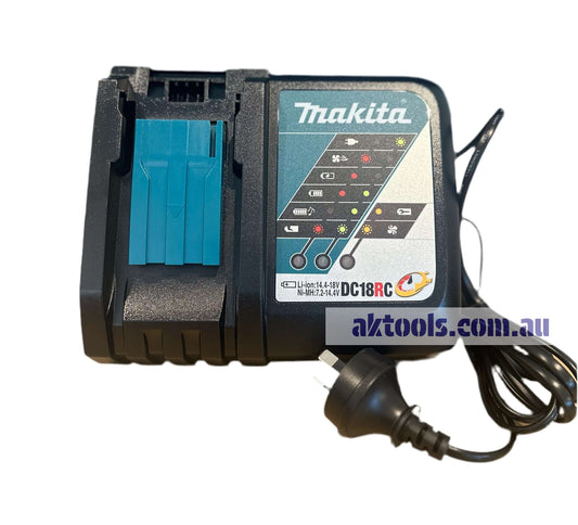Makita DC18RC 18V Lithium-Ion LXT Battery Rapid Charger - 230V AU Plug AK TOOLS