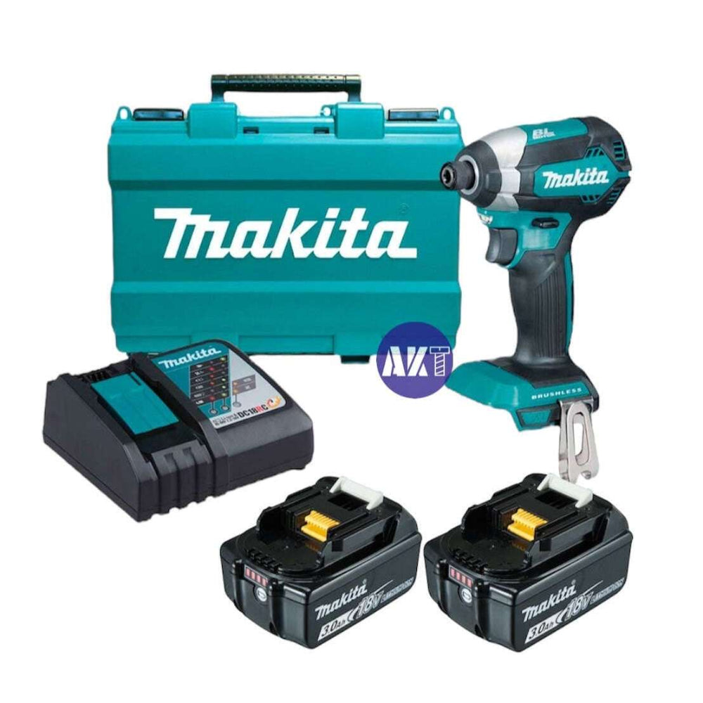 makita-dtd153rfe-18v-brushless-impact-driver-kit-2x-3ah-battery-rapid-charger-case-ak-tools-lSe