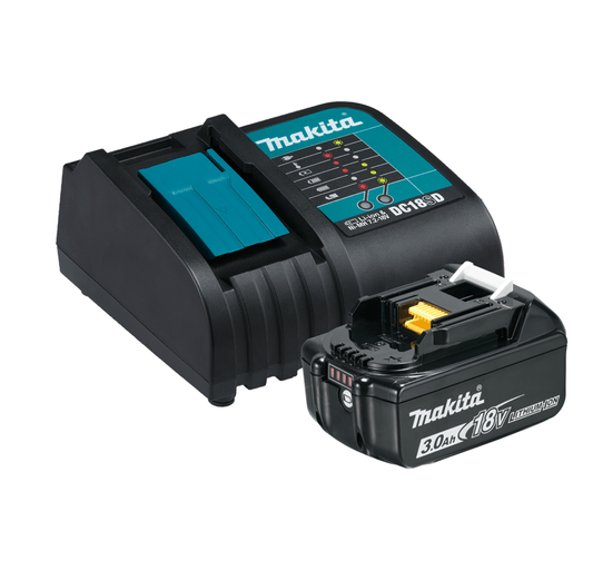 Makita Single Port Optimum Charger With 3.0Ah Battery 198399-6