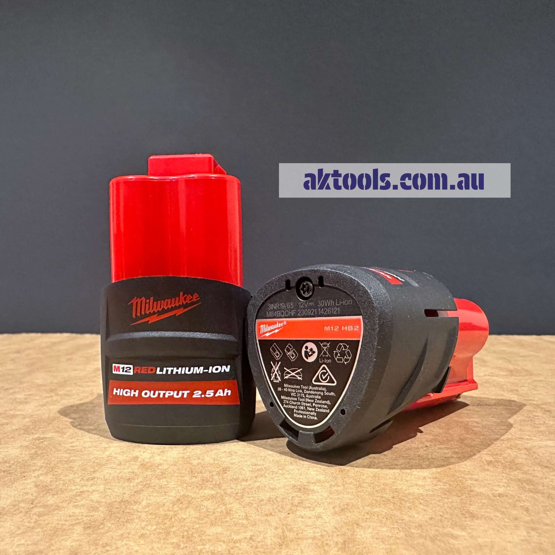 Milwaukee 12V 2.5Ah High Output Battery M12HB2 Twin Pack M12 New Original Genuine