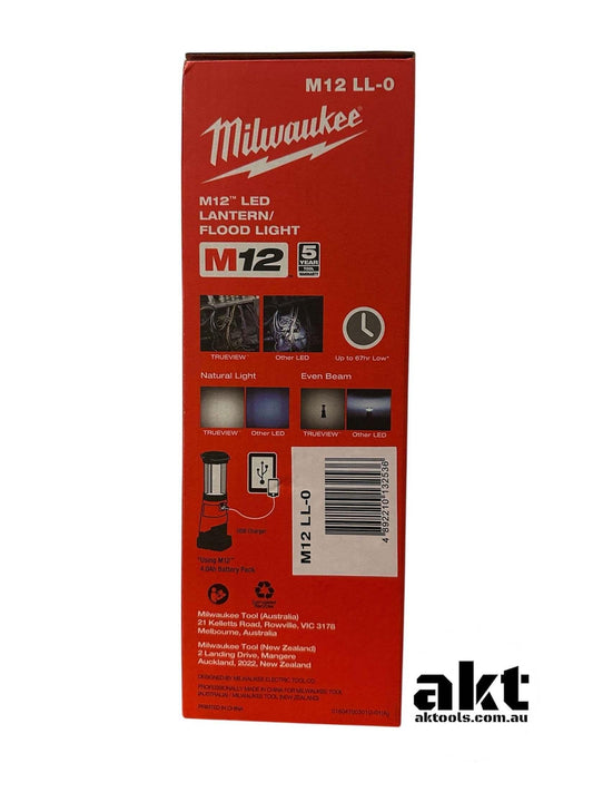 Milwaukee 12V M12 LED Lantern Flood Light M12LL-0