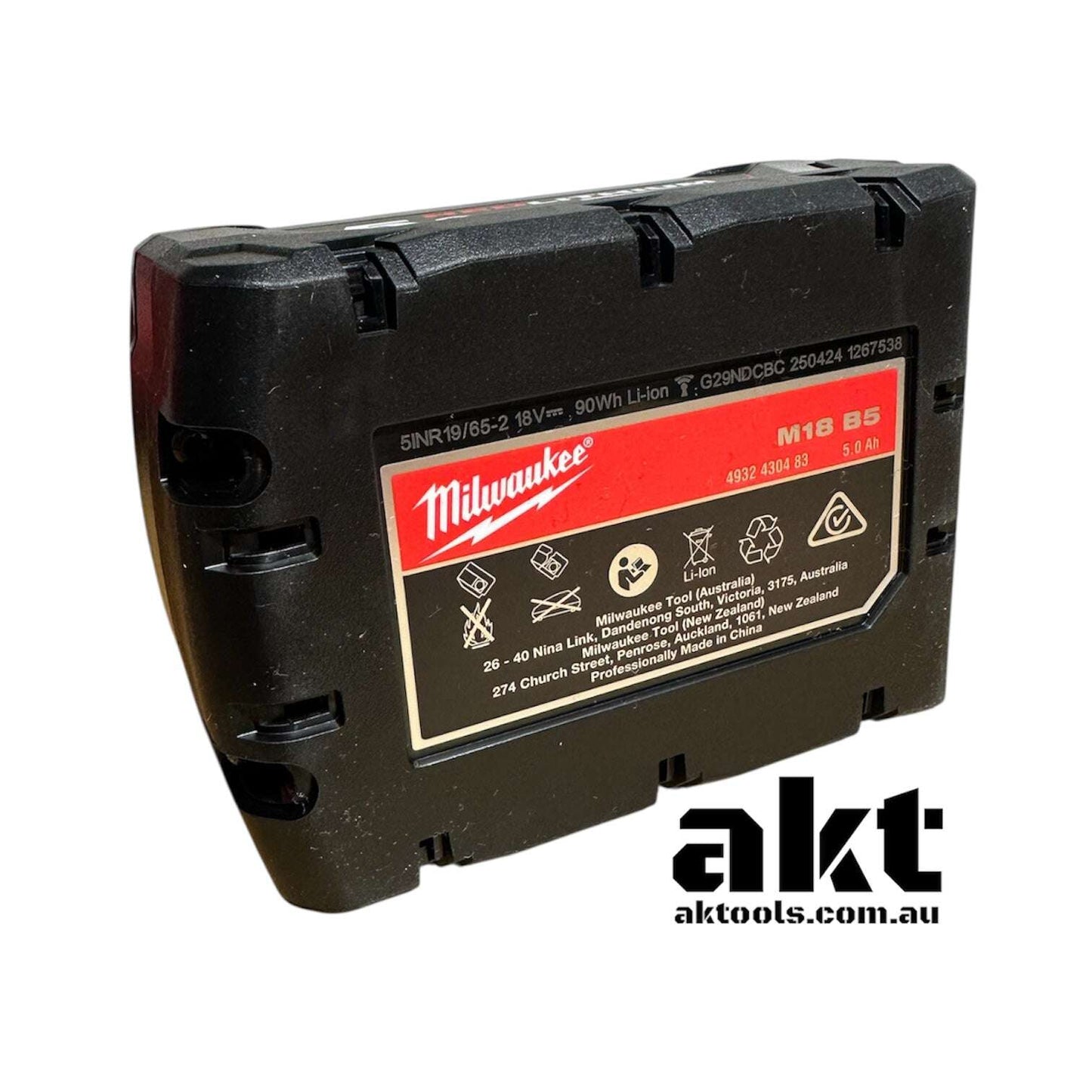 Milwaukee 5Ah Battery 18V REDLITHIUM-ION M18B5 Genuine