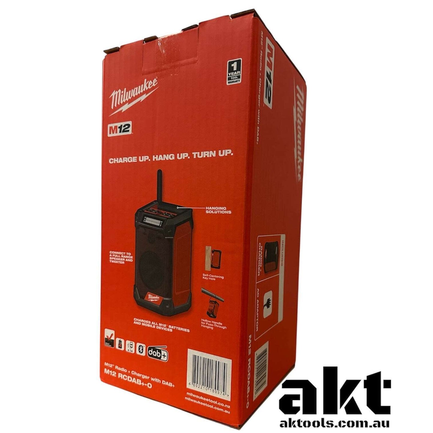 Milwaukee M12 Bluetooth Digital Radio & Charger M12RCDAB+-0 Skin