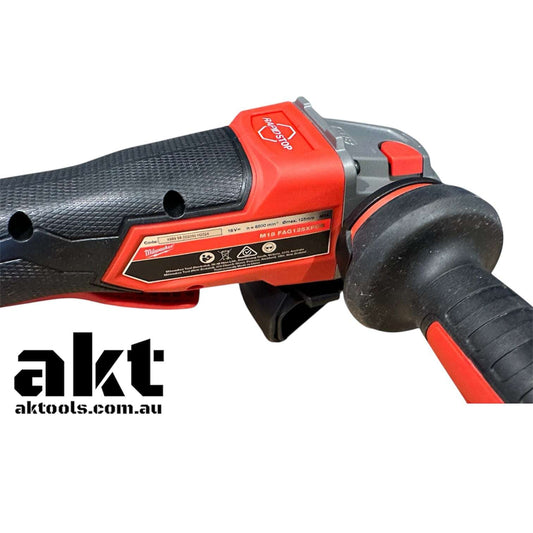 Milwaukee angle grinder rapid stop M18FAG125XPD
