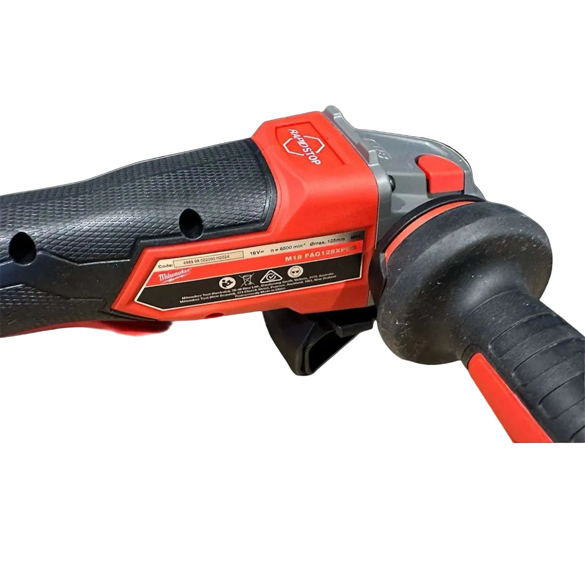 Milwaukee M18FAG125XPDB-0 125mm Angle Grinder Rapid Stop M18 FUEL 18V Brushless