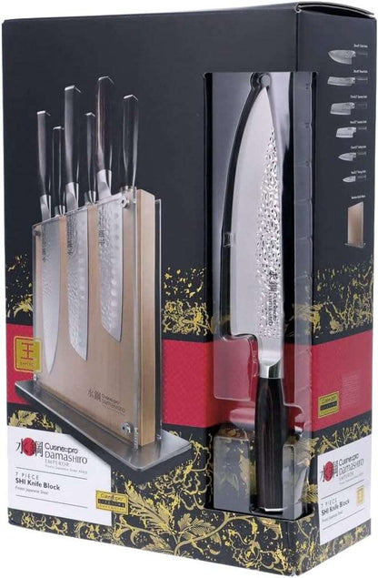 Cuisine Pro Damashiro Emperor Knife Block SHI 7PC Set-aktools