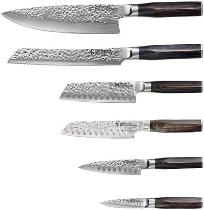 Baccarat Damashiro Emperor Shi Knife Block 7PC Set