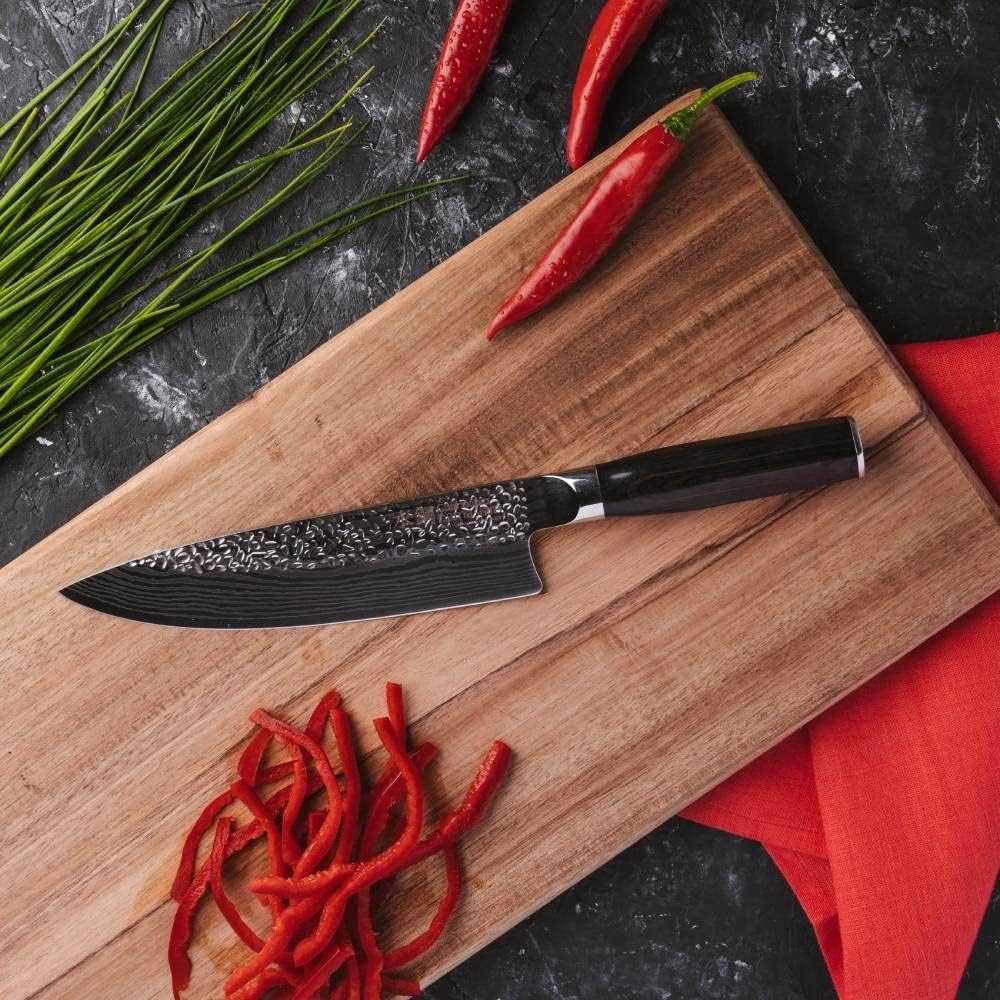 Cuisine::pro Chefs Knife 6 Inch - Damashiro Emperor Japanese Steel-aktools