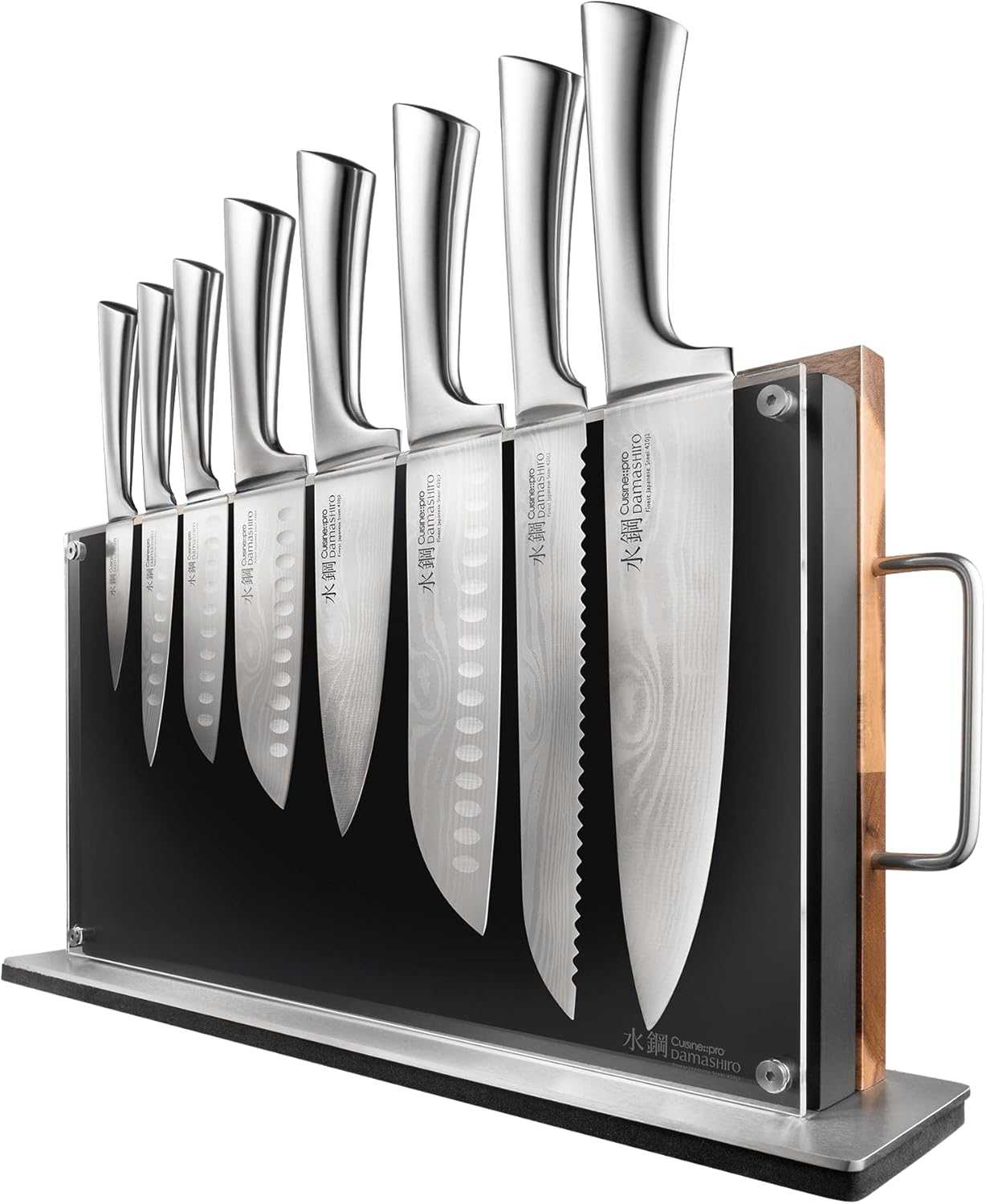 Cuisine::pro Damashiro Knife Block Set 10PC BODO Premium Japanese Steel Knife Set-aktools