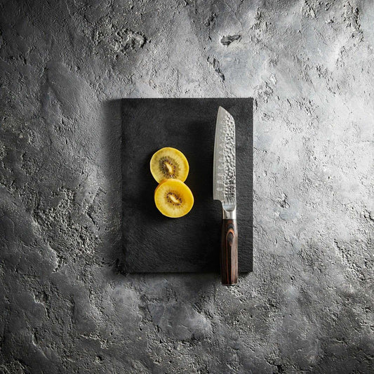 Cuisine::pro Damashiro Emperor Santoku Knife 5.5 Inch Japanese Steel-aktools