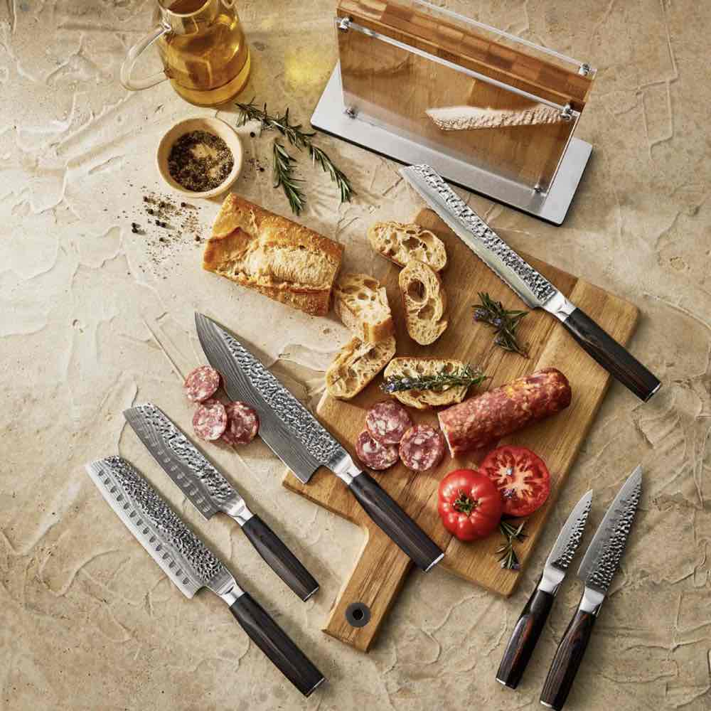 Baccarat Damashiro EMPEROR Shi Knife Block 7 Piece 3