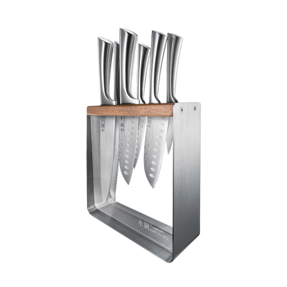 Cuisine Pro Damashiro Kinzoku 7 Piece Knife Block
