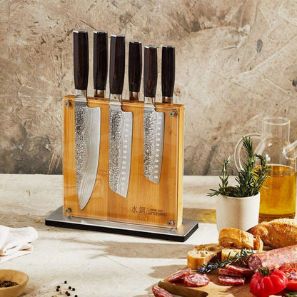 Cuisine Pro Damashiro Emperor Knife Block SHI 7PC Set-aktools