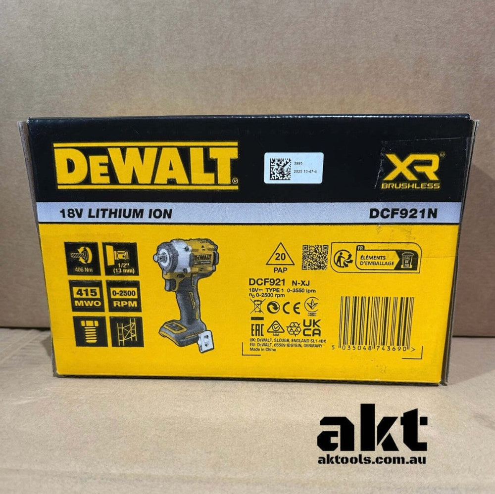 DeWALT DCF921N-XJ 18V Brushless 1/2inch XR Compact Impact Wrench