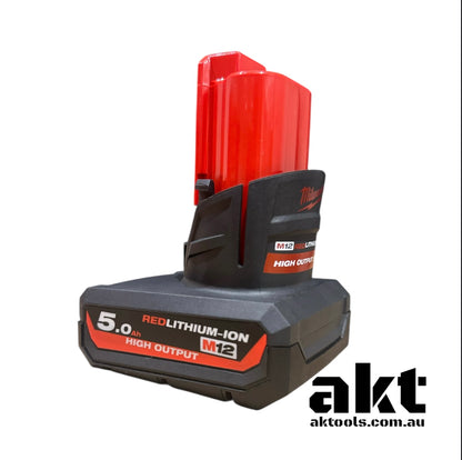 Milwaukee 12V Battery 5.0AH Battery High Output Battery M12HB5 - Original Genuine AK TOOLS