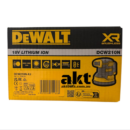 DeWalt DCW210N-XJ 18V XR Random Orbital Sander 125mm AK TOOLS